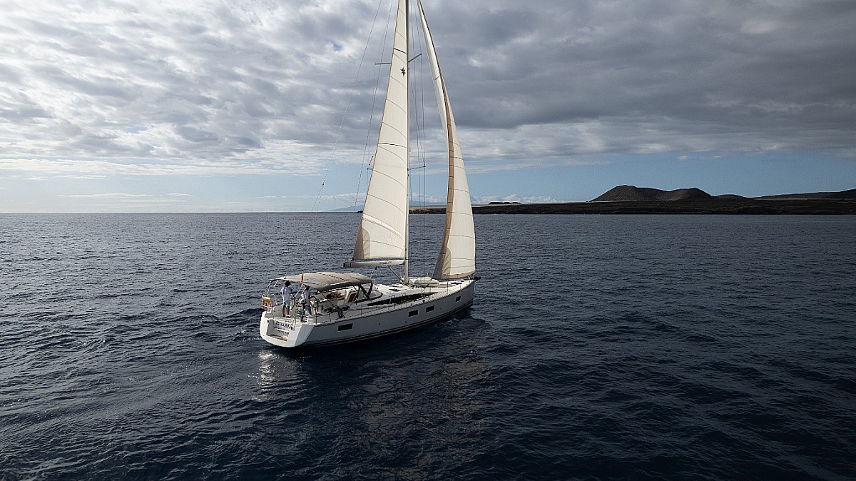 Sail boat FOR CHARTER, year 2019 brand Jeanneau and model Sun Odyssey 54 DS, available in Muelle de la Lonja Palma Mallorca España